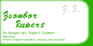 zsombor rupert business card